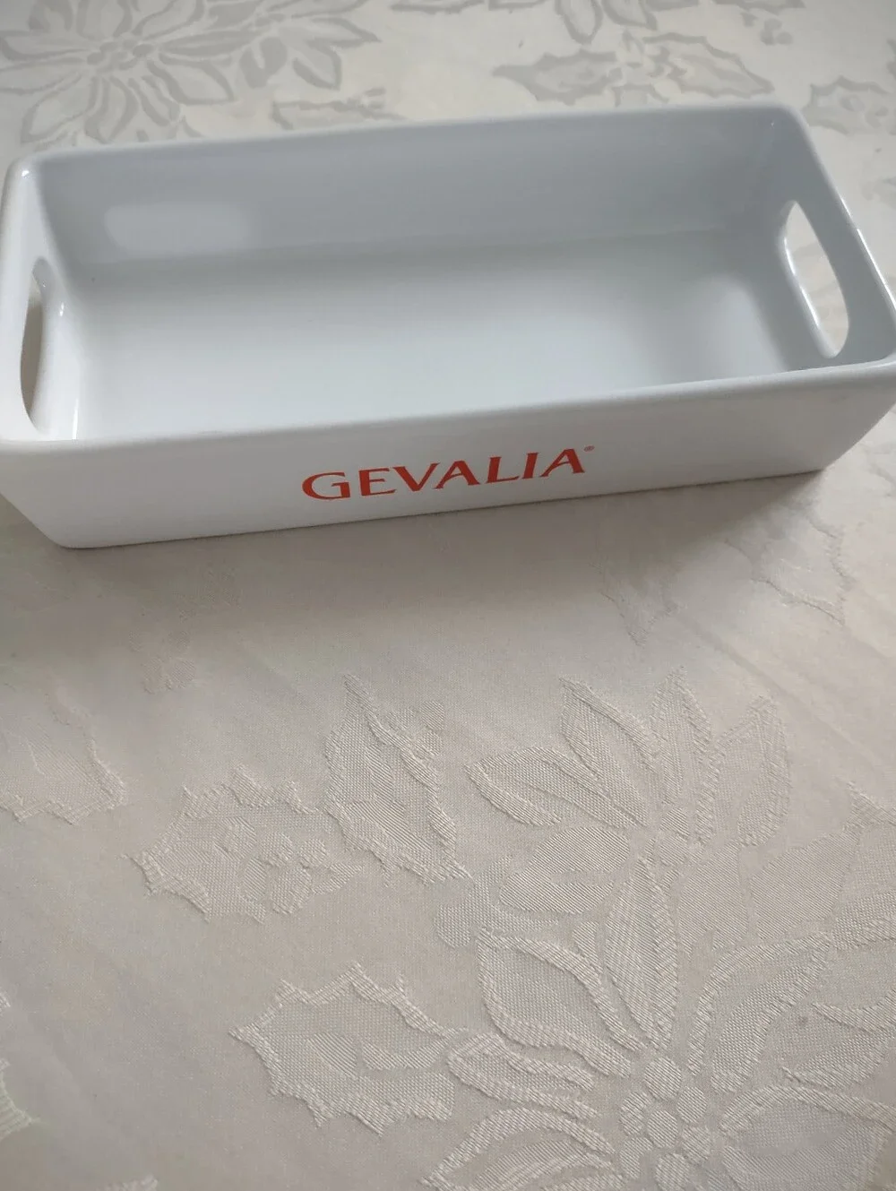 Gevalia White Porcelain Tray